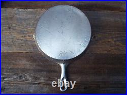 Chicago Hardware Foundry / CHF Hammered Plated Cast iron 3 Skillet Set, Restored