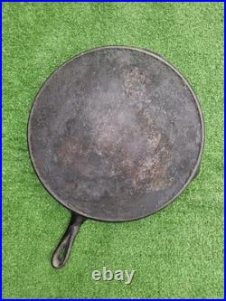 Chicago Hardware Foundry Cast Iron Diamond Logo #14 Skillet RARE AS IS