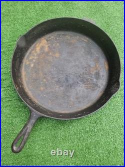 Chicago Hardware Foundry Cast Iron Diamond Logo #14 Skillet RARE AS IS
