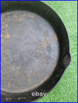 Chicago Hardware Foundry Cast Iron Diamond Logo #14 Skillet RARE AS IS