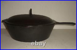 Chicago Hardware Foundry Diamond #A Favorite Cast Iron 8 1/2 Chicken Fryer & Lid