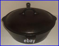 Chicago Hardware Foundry Diamond #A Favorite Cast Iron 8 1/2 Chicken Fryer & Lid