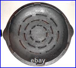 Chicago Hardware Foundry Diamond #A Favorite Cast Iron 8 1/2 Chicken Fryer & Lid