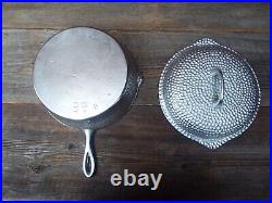 Chicago Hardware Foundry Hammered Plated Cast iron Chicken Fryer Set, Restored