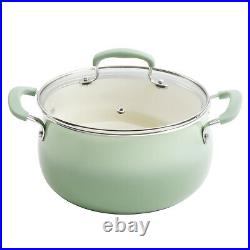 Classic Belly 10 Piece Ceramic Non-stick and Cast Iron Cookware Set Mint NEW