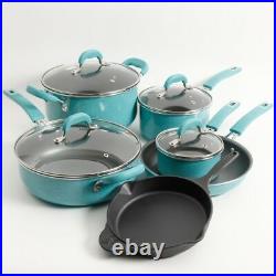 Cookware Nonstick Pans Pots 10 Piece Woman's Aluminum Cooking Cast Iron Skillet