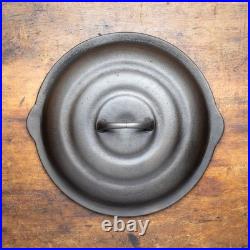Crescent Ozark #8 258L Skillet Cover Bee Hive Cast Iron Lid Restored