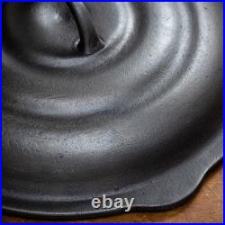 Crescent Ozark #8 258L Skillet Cover Bee Hive Cast Iron Lid Restored