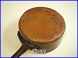 D. H. & M Co. ANTIQUE/Vtg COPPER & Tin SAUCE Saute PAN (946) Long CAST IRON Handle