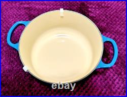 DEEP TEAL -DTE Le Creuset Signature Cast Iron 3.5 Quart Sauteuse Dutch Oven NIB