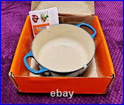 DEEP TEAL -DTE Le Creuset Signature Cast Iron 3.5 Quart Sauteuse Dutch Oven NIB