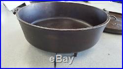 Discontinued! Lodge #14 cast iron CO made in USA Camp Dutch Oven CAST IRON