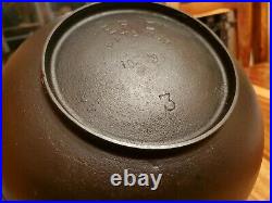 ERIE #3 Cast Iron Scotch Bowl, Pre-Griswold, PAT'D MAR 10, 1891, Restored