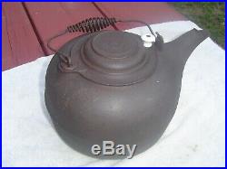 ERIE # 9 Cast Iron Tea Kettle with SPIDER LOGO, Early 1880's, NICE, VERY RARE