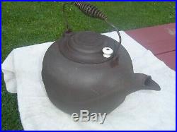 ERIE # 9 Cast Iron Tea Kettle with SPIDER LOGO, Early 1880's, NICE, VERY RARE