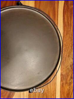 ERIE Bailed Handle Griddle #14, (Pre-Griswold), Fully seasoned, circa 1883, HTF