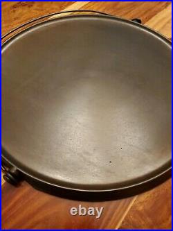 ERIE Bailed Handle Griddle #14, (Pre-Griswold), Fully seasoned, circa 1883, HTF
