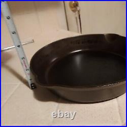 ERIE Cast Iron Skillet #8, 3rd Series with Heat Ring, circa 1885-1905