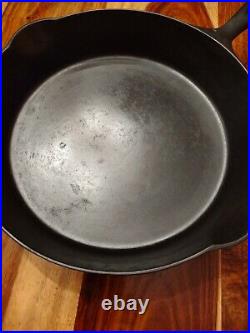 ERIE Cast Iron Skillet #9, 2nd Series, Circa 1886-1892