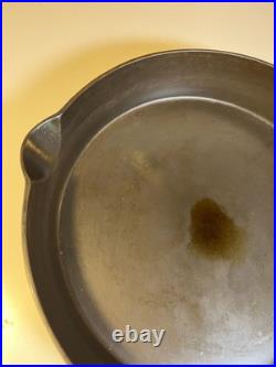 EXTRA LARGE 13 Antique Cast Iron Skillet Pan Favorite Piqua Ware Piquaware THIN