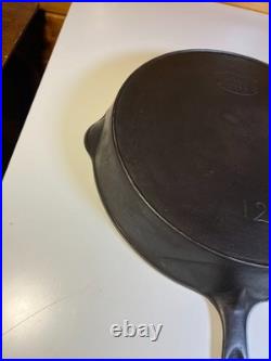 EXTRA LARGE 13 Antique Cast Iron Skillet Pan Favorite Piqua Ware Piquaware THIN