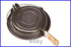 Early (1890s-1910) Wagner No 9 Cast Iron Waffle Maker Restored Condition Early (1890s-1910) Wagner No 9 Cast Iron Waffle Maker Restored Condition