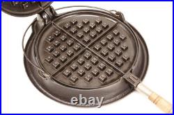 Early (1890s-1910) Wagner No 9 Cast Iron Waffle Maker Restored Condition
