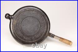 Early (1890s-1910) Wagner No 9 Cast Iron Waffle Maker Restored Condition Early (1890s-1910) Wagner No 9 Cast Iron Waffle Maker Restored Condition
