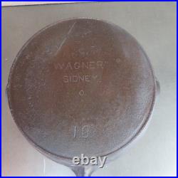 Early 1910-1914 Wagner Sidney O 10 Cast Iron Pan