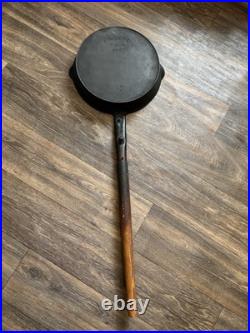 Early Antique Favorite Piqua Ware #12 Cast Iron Cowboy Campfire Skillet