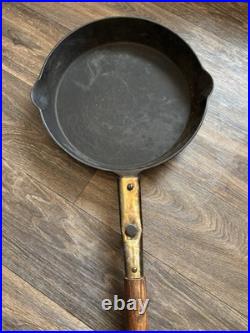 Early Antique Favorite Piqua Ware #12 Cast Iron Cowboy Campfire Skillet