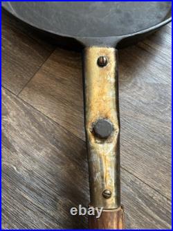 Early Antique Favorite Piqua Ware #12 Cast Iron Cowboy Campfire Skillet