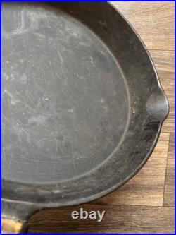 Early Antique Favorite Piqua Ware #12 Cast Iron Cowboy Campfire Skillet