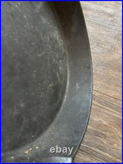 Early Antique Favorite Piqua Ware #12 Cast Iron Cowboy Campfire Skillet