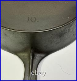 Early Arch WAGNER SiDNEY 0, No 10 Cast Iron Skillet with Heat Ring, Restored Early Arch WAGNER SiDNEY 0, No 10 Cast Iron Skillet with Heat Ring, Restored