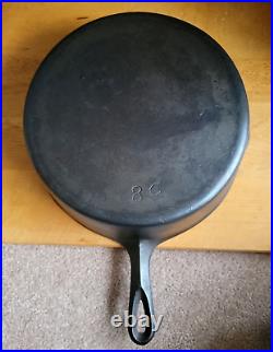 Early BSR Birmingham Stove & Range Red Mountain #8 Cast Iron Chicken Fryer withLid