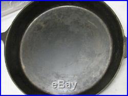 Early Erie Griswold No. 12 719 Skillet Cast Iron Fry Pan Heat Ring Frying