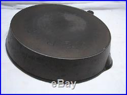 Early Erie Pre-Griswold No. 11 Skillet Cast Iron Fry Pan Heat/Smoke Ring Frying