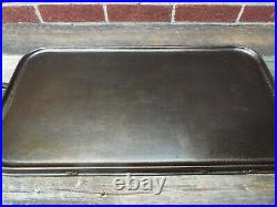 Early Foundry Dickson PA Cast Iron #11 Long Griddle, restored