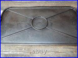 Early Foundry Dickson PA Cast Iron #11 Long Griddle, restored