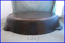 Early, Griswold #14 Cast Iron Skillet, Frying Pan, Large Block Logo, Heat Ring, PN718