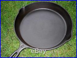 Early Indian Chief Logo WAPAK #12 Cast Iron Skillet with Heat Ring