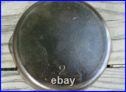 Early Unmarked Wagner. No. 2 Cast Iron Skillet