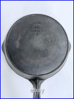 Early WAGNER Ware Sidney O #8 C Cast Iron Frying Pan c. 1920's + Sidney O 1088 O