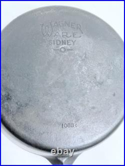 Early WAGNER Ware Sidney O #8 C Cast Iron Frying Pan c. 1920's + Sidney O 1088 O