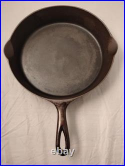 Early WAPAKHollow Ware #10 Skillet Standard Block Logo Heat Ring Seasoned-DBL 10