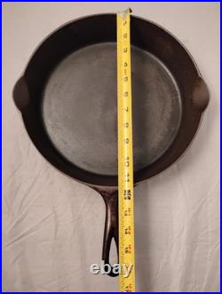 Early WAPAKHollow Ware #10 Skillet Standard Block Logo Heat Ring Seasoned-DBL 10