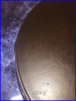 Early Wagner Arched Logo #12 Cast Iron Skillet. LARGE! Cleaned And Seasoned