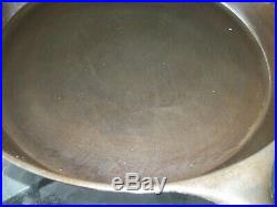Early Wagner Sidney O #10 Cast Iron Skillet Straight Logo/Heat Ring/Clean