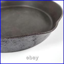 Early Wagner Sidney O Cast Iron Skillet #12 Double Pour Heat Ring Arc/high Logo